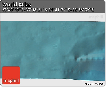 Satellite 3D Map of the Area around 35° 33' 50" S, 22° 10' 29" E
