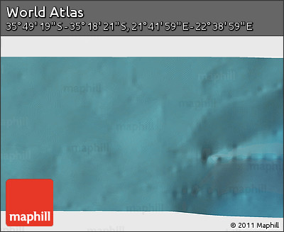 Satellite 3D Map of the Area around 35° 33' 50" S, 22° 10' 29" E