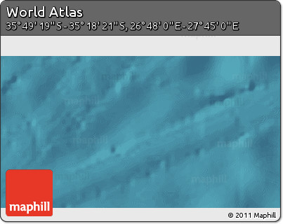Satellite 3D Map of the Area around 35° 33' 50" S, 27° 16' 29" E