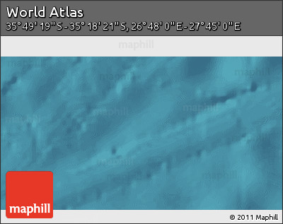 Satellite 3D Map of the Area around 35° 33' 50" S, 27° 16' 29" E