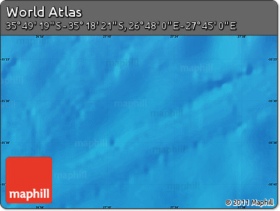 Physical Map of the Area around 35° 33' 50" S, 27° 16' 29" E