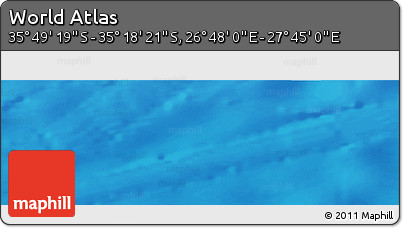 Physical Panoramic Map of the Area around 35° 33' 50" S, 27° 16' 29" E