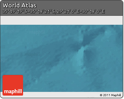 Satellite 3D Map of the Area around 35° 33' 50" S, 29° 49' 30" E