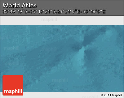 Satellite 3D Map of the Area around 35° 33' 50" S, 29° 49' 30" E