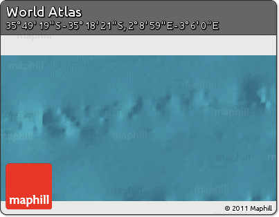 Satellite 3D Map of the Area around 35° 33' 50" S, 2° 37' 30" E