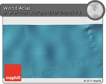 Satellite 3D Map of the Area around 35° 33' 50" S, 32° 22' 30" E