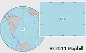 Gray Location Map of the area around 35° 33' 50" S, 32° 13' 30" W