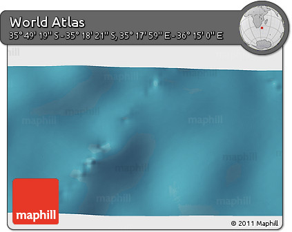 Satellite 3D Map of the Area around 35° 33' 50" S, 35° 46' 29" E