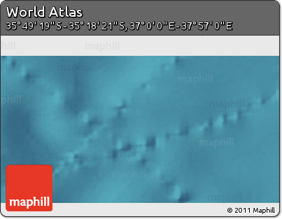 Satellite 3D Map of the Area around 35° 33' 50" S, 37° 28' 30" E