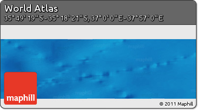 Physical Panoramic Map of the Area around 35° 33' 50" S, 37° 28' 30" E