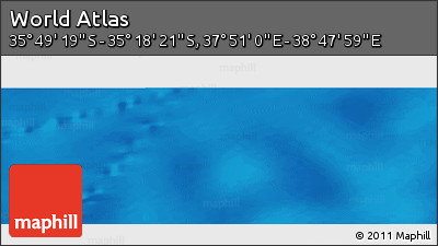 Physical Panoramic Map of the Area around 35° 33' 50" S, 38° 19' 30" E