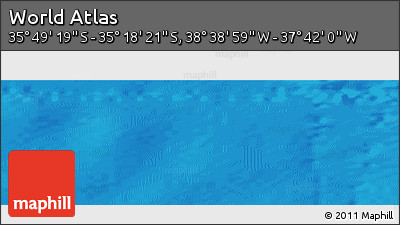 Shaded Relief Panoramic Map of the Area around 35° 33' 50" S, 38° 10' 29" W