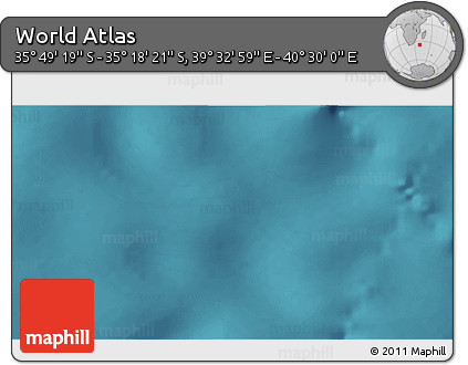 Satellite 3D Map of the Area around 35° 33' 50" S, 40° 1' 29" E