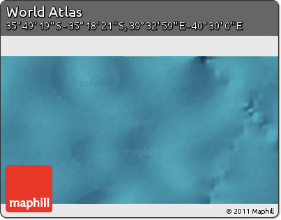 Satellite 3D Map of the Area around 35° 33' 50" S, 40° 1' 29" E
