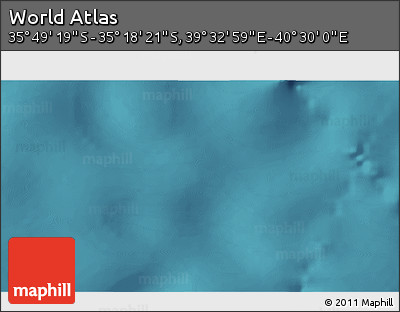 Satellite 3D Map of the Area around 35° 33' 50" S, 40° 1' 29" E