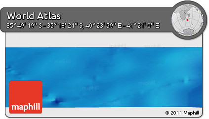 Physical Panoramic Map of the Area around 35° 33' 50" S, 40° 52' 30" E