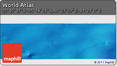 Physical Panoramic Map of the Area around 35° 33' 50" S, 40° 52' 30" E