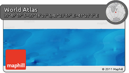 Political Panoramic Map of the Area around 35° 33' 50" S, 40° 52' 30" E