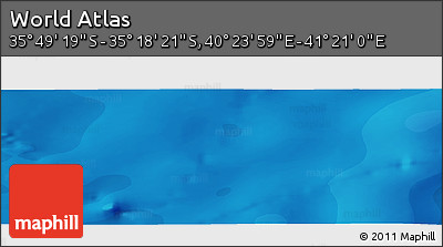 Political Panoramic Map of the Area around 35° 33' 50" S, 40° 52' 30" E