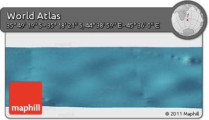Satellite Panoramic Map of the Area around 35° 33' 50" S, 45° 7' 30" E
