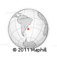 Outline Map of the Area around 35° 33' 50" S, 47° 31' 29" W, rectangular outline