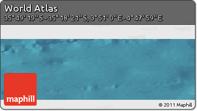 Satellite Panoramic Map of the Area around 35° 33' 50" S, 4° 19' 30" E