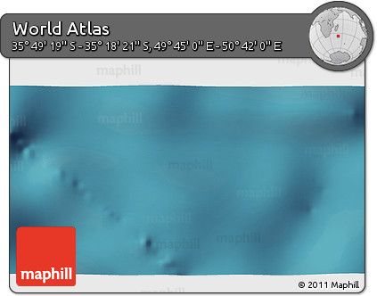 Satellite 3D Map of the Area around 35° 33' 50" S, 50° 13' 30" E