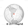 Outline Map of the Area around 35° 33' 50" S, 50° 55' 29" W, rectangular outline