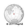 Outline Map of the Area around 35° 33' 50" S, 52° 46' 29" E, rectangular outline