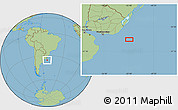 Savanna Style Location Map of the area around 35° 33' 50" S, 52° 37' 30" W