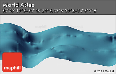 Satellite Panoramic Map of the Area around 35° 33' 50" S, 53° 37' 30" E