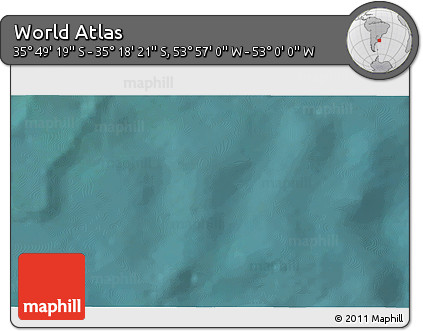 Satellite 3D Map of the Area around 35° 33' 50" S, 53° 28' 30" W