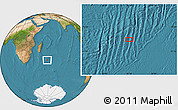 Satellite Location Map of the area around 35° 33' 50" S, 56° 10' 29" E