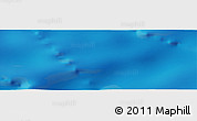 Shaded Relief Panoramic Map of the area around 35° 33' 50" S, 58° 43' 30" E