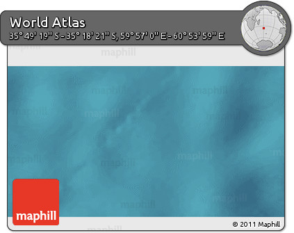 Satellite 3D Map of the Area around 35° 33' 50" S, 60° 25' 29" E