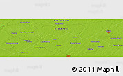 Physical Panoramic Map of Ingeniero Beaugey