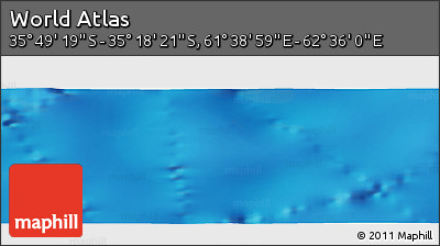 Physical Panoramic Map of the Area around 35° 33' 50" S, 62° 7' 30" E