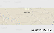 Shaded Relief Panoramic Map of the area around 35° 33' 50" S, 67° 4' 29" W