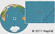 Satellite Location Map of the area around 35° 33' 50" S, 76° 34' 29" E