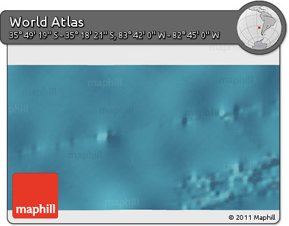 Satellite 3D Map of the Area around 35° 33' 50" S, 83° 13' 29" W