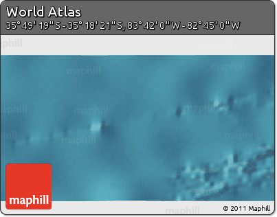 Satellite 3D Map of the Area around 35° 33' 50" S, 83° 13' 29" W