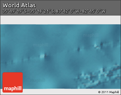 Satellite 3D Map of the Area around 35° 33' 50" S, 83° 13' 29" W