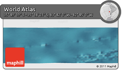 Satellite Panoramic Map of the Area around 35° 33' 50" S, 83° 13' 29" W