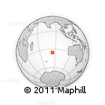 Outline Map of the Area around 35° 33' 50" S, 84° 13' 29" E, rectangular outline