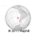 Outline Map of the Area around 35° 33' 50" S, 85° 46' 30" W, rectangular outline