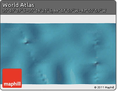 Satellite 3D Map of the Area around 35° 33' 50" S, 88° 19' 29" W