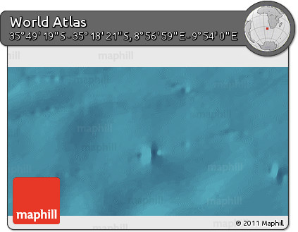 Satellite 3D Map of the Area around 35° 33' 50" S, 9° 25' 30" E
