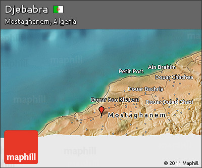 Satellite 3D Map of Djebabra