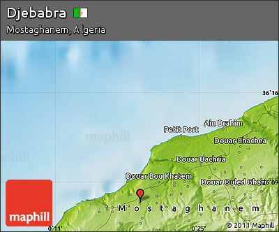 Physical Map of Djebabra