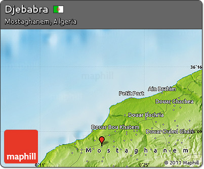 Physical Map of Djebabra